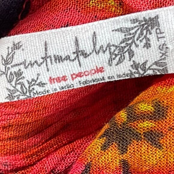 Intimately Free People Casablanca Red Print Halter Dress Sz‎ XS - Picture 9 of 11